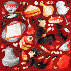 Vampire Tea Party Graphics Set