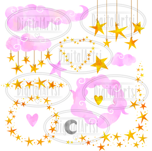 Stars and Clouds Graphics Set