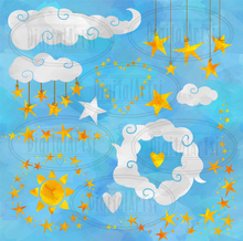 Stars and Clouds Graphics Set