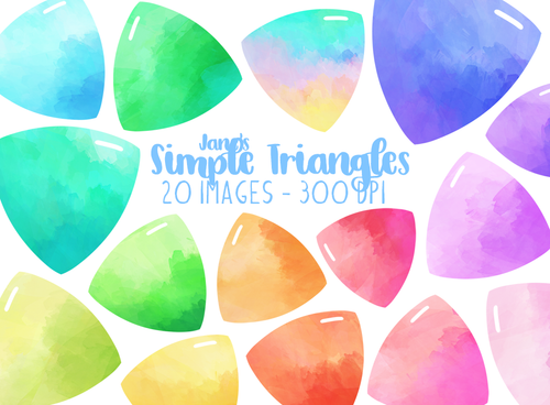 Simple Triangles Graphics Set