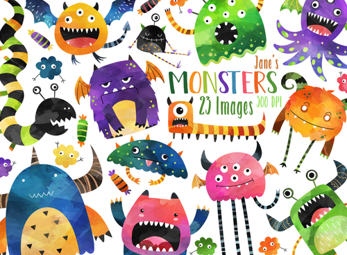 Monsters Graphics Set