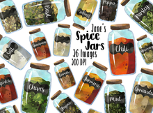 Spice Jars Graphics Set
