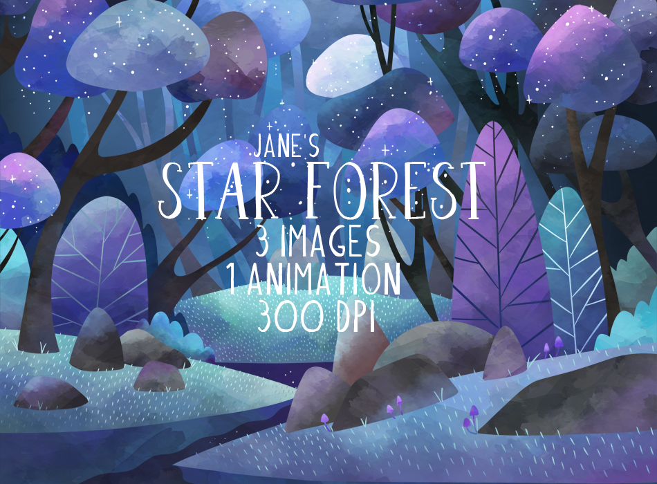 Star Forest Graphics Set