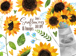 Sunflowers Graphics Set