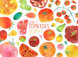 Tomatoes Graphics Set
