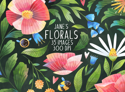 Florals Graphics Set