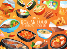 Korean Foods Graphics Set