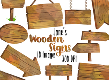Wooden Sign Graphics Set