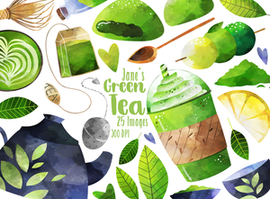 Green Tea Graphics Set