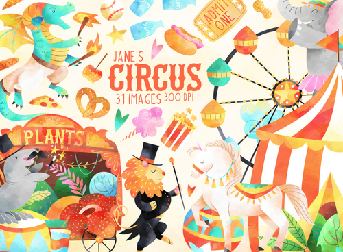 Circus Graphics Set