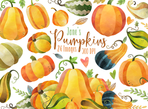 Pumpkin Graphics Set