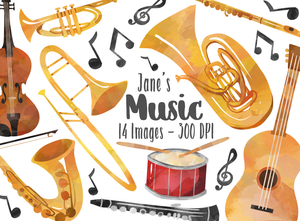 Musical Instruments Graphics Set