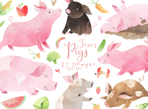 Pigs Graphics Set