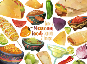 Mexican Food Graphics Set