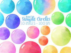 Simple Circle Graphics Set