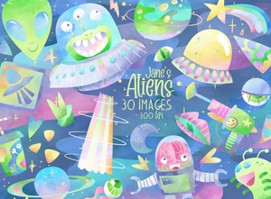 Aliens Graphics Set