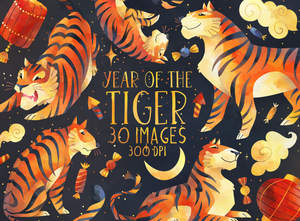Year of the Tiger Graphics Set