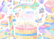 Birthday Animals Graphics Set