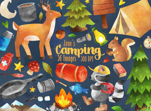 Camping Graphics Set