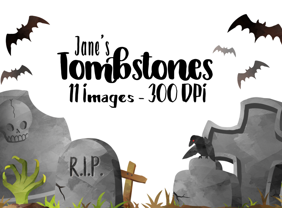 Tombstone Graphics Set