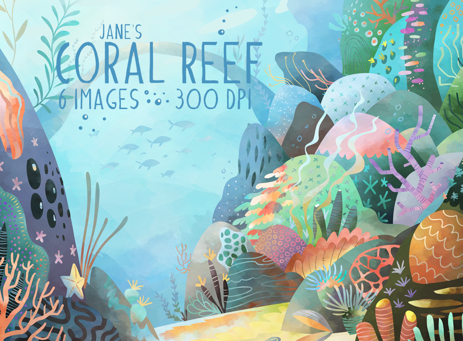 Coral Reef Graphics Set