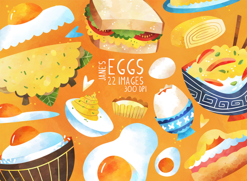 Eggs Graphics Set