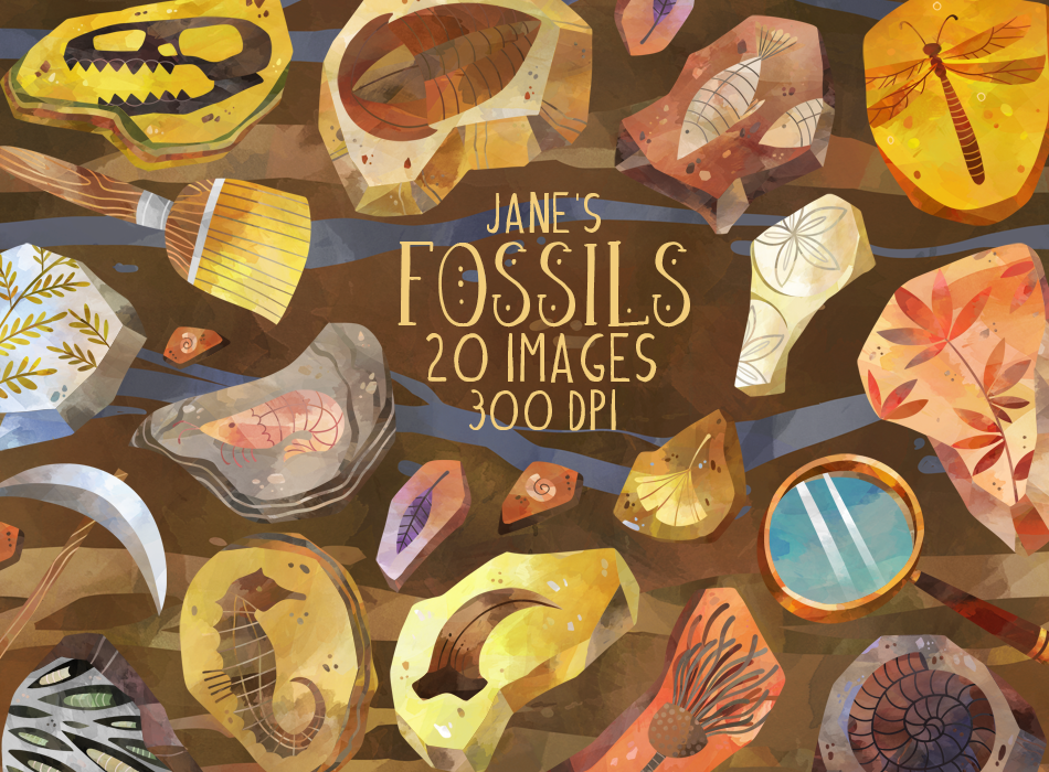 Fossils Graphics Set