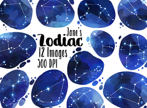 Zodiac Constellations Graphics Set