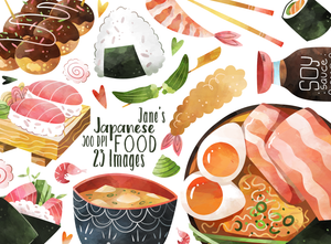 Japanese Food Graphics Set