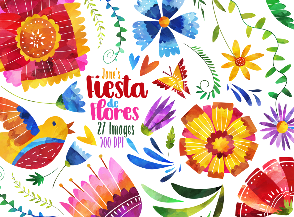 Fiesta de Flores Graphics Set