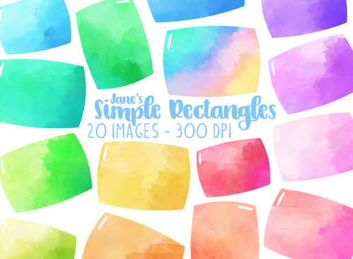 Simple Rectangles Graphics Set
