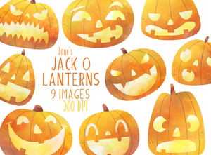 Jack O Lanterns Graphics Set