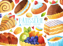 French Pastries Graphics Set