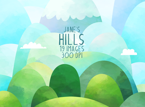 Hills Graphics Set