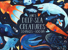 Deep Sea Creatures Graphics Set