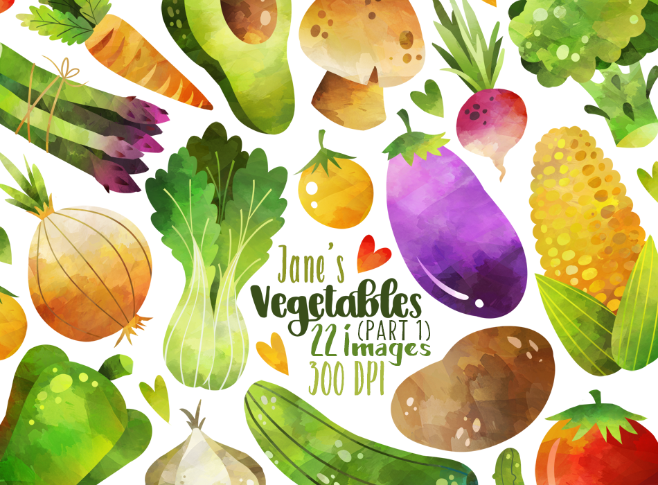 Vegetable Graphics Set