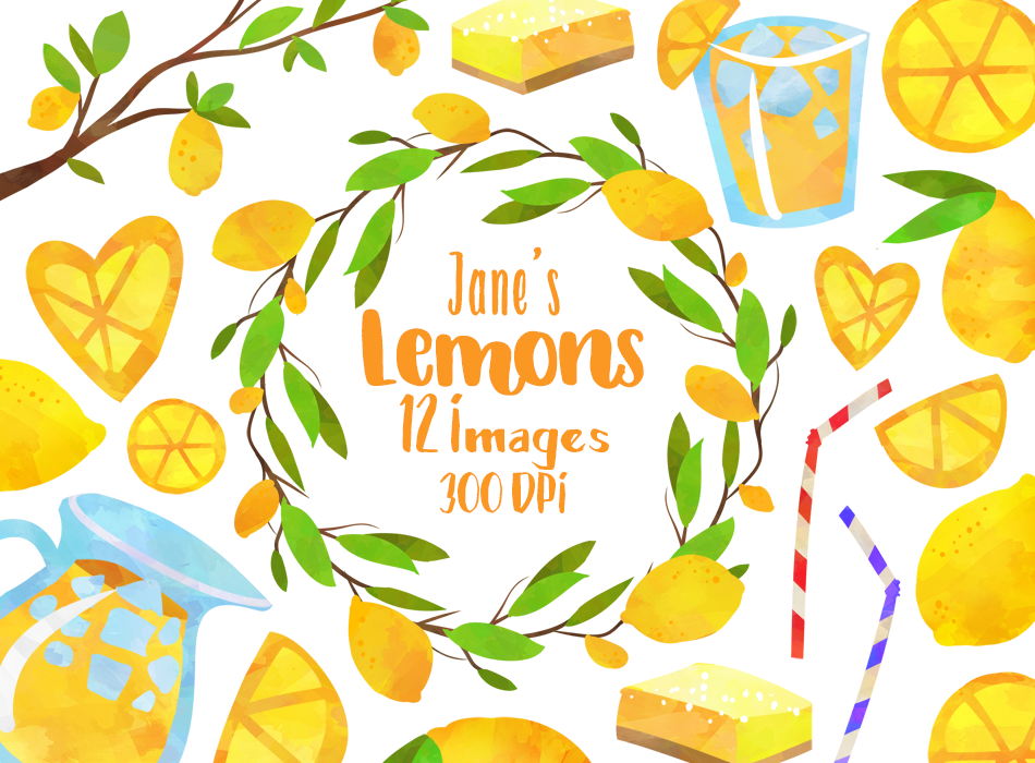 Lemon Graphics Set