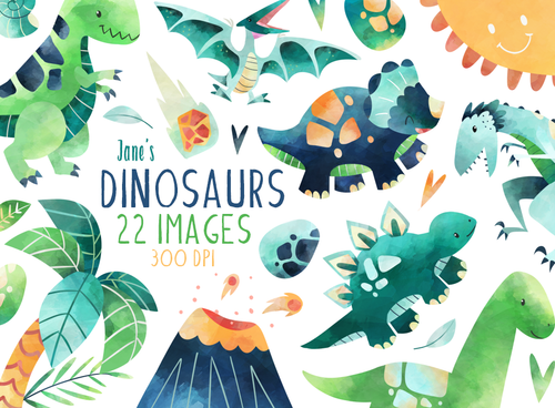 Dinosaurs Graphics Set