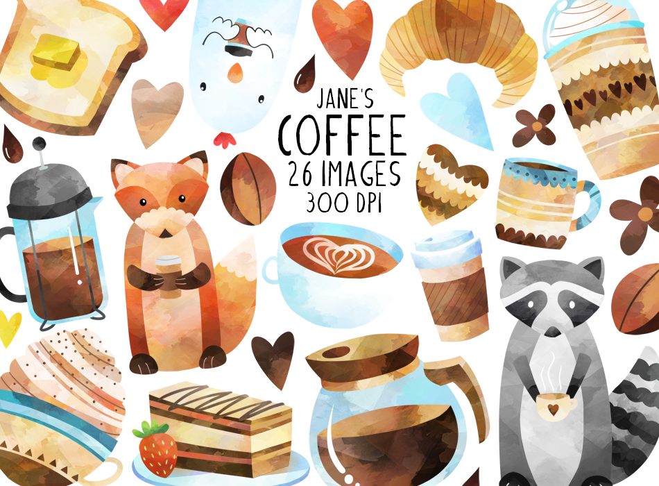 Coffee Graphics Set