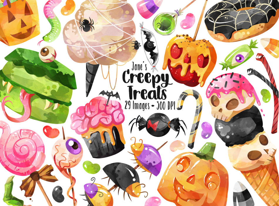 Halloween Candy Graphics Set