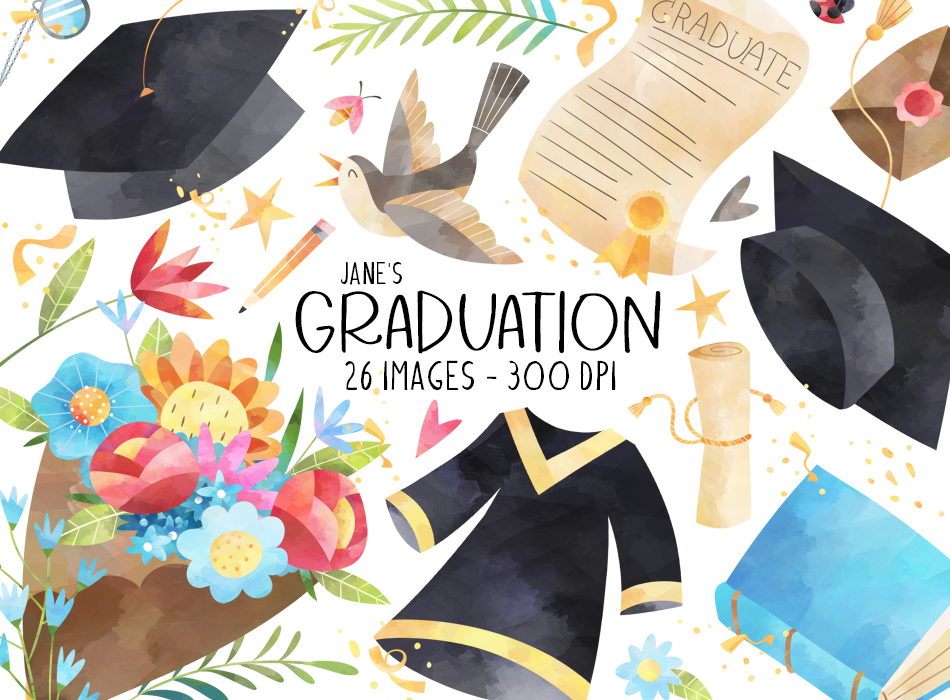 Graduation Graphics Set