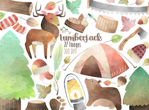 Lumberjack Graphics Set