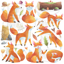 Foxes Graphics Set