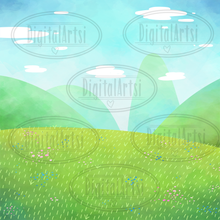 Grassy Hills Graphics Set