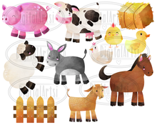 Farm Animals Graphics Set