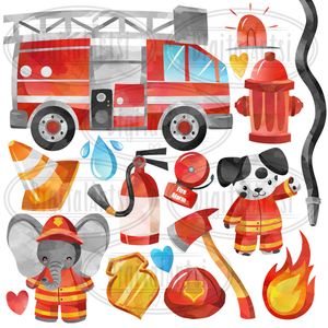 Firefighter Graphics Set