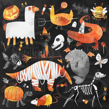 Halloween Animals Graphics Set