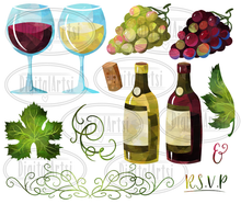 Wine Graphics Set