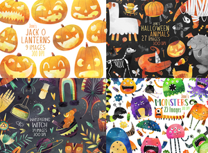 Halloween Bundle Graphics Set