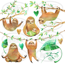 Sloth Graphics Set
